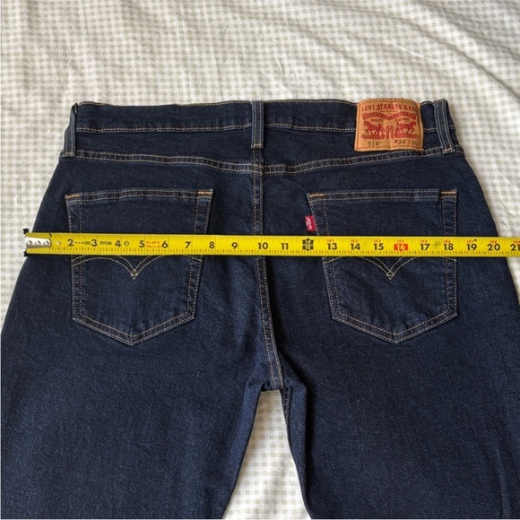 NWT! Levi's Men's Dark Blue 514 Straight Jeans 34 waist 30 length or leg - Picture 9 of 9
